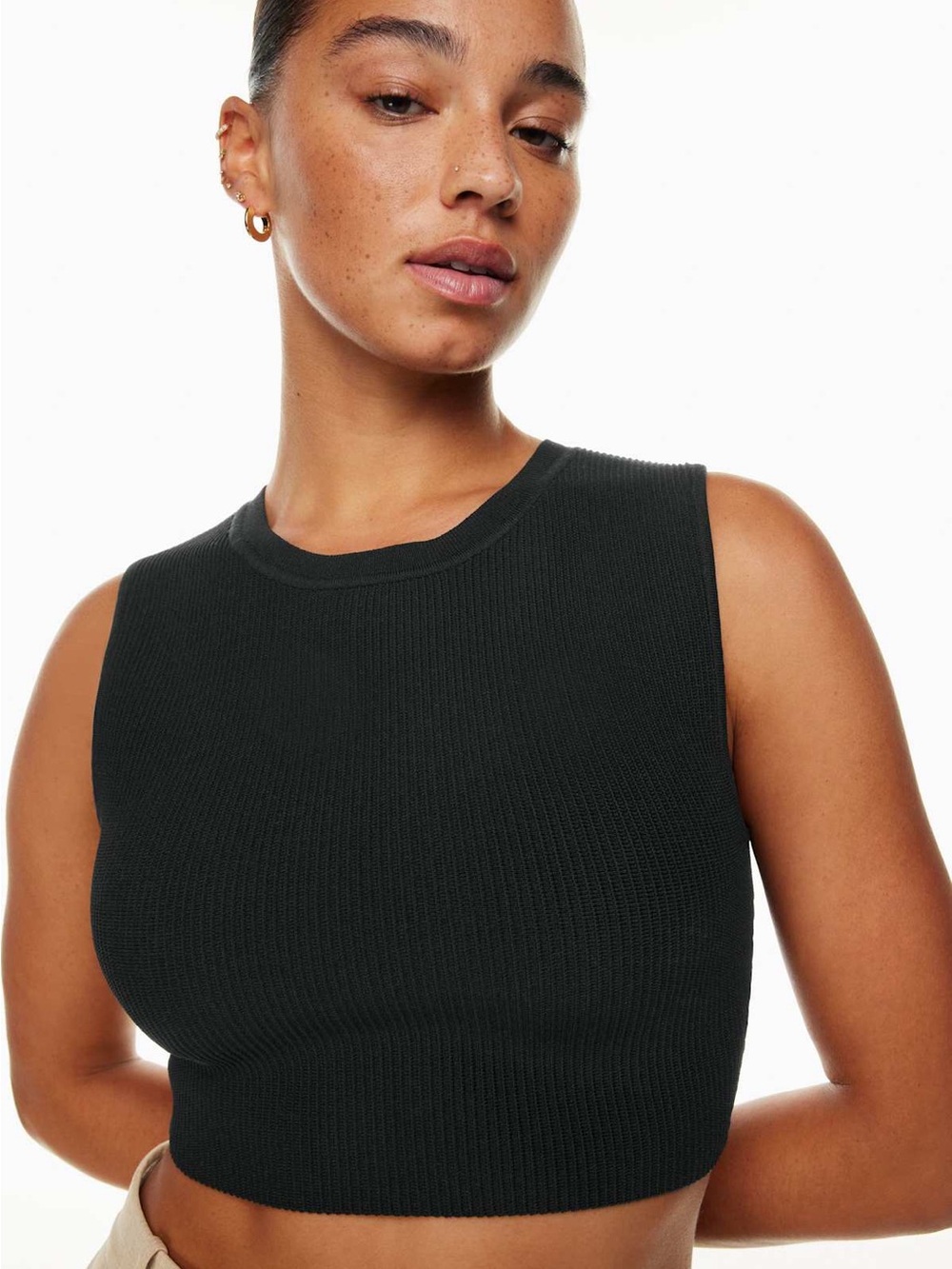 Babaton Sculpt Knit Muscle Cropped Tank